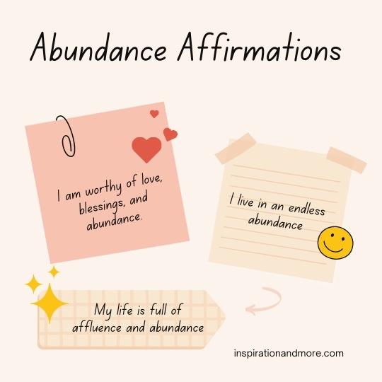 Abundance Affirmations