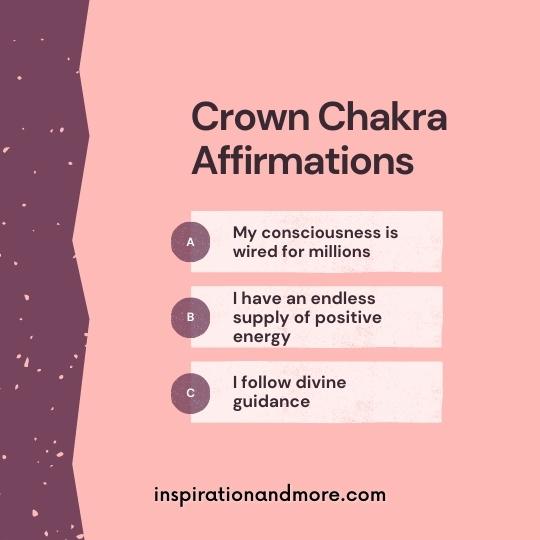 Crown Chakra Affirmations