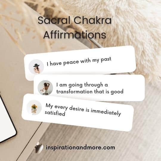 Sacral Chakra Affirmations